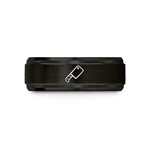 tungsten wedding band set – black tungsten cleaver wedding band