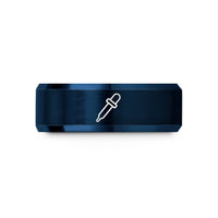 pair of rings wedding – blue tungsten pipette wedding band