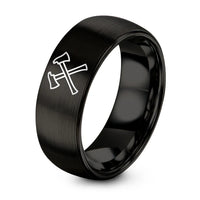 swatch color sample for Crossed Fire Axes ring style 03