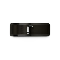 comfort fit wedding bands – black tungsten allen wrench wedding band