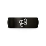 father day present ideas – black & gold tungsten megaphone wedding band