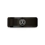 him fashion band rings – black tungsten hoof circle wedding band
