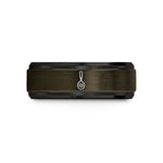 tungsten rings for him – gunmetal & black tungsten slotted spoon wedding band
