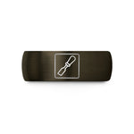 unique rings for her – gunmetal & black tungsten edge beveler wedding band