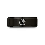 laser engraved tungsten rings – black tungsten bald eagle wedding band