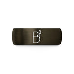 unique wedding bands her – gunmetal & black tungsten ligature reed wedding band
