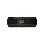 comfort fit rings her – black tungsten rotary knob pointer wedding band