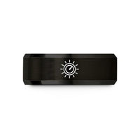 tungsten wedding rings her – black tungsten rotary knob pointer wedding band