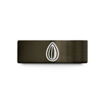 laser engraved bands sold – gunmetal & rose gold tungsten sunflower seed wedding band