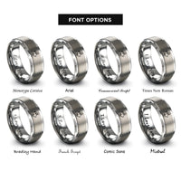 font options for inside engraving on gray europe rings