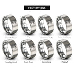 font options for inside engraving on gray fanad lighthouse rings