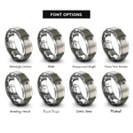 font options for inside engraving on gray fang talisman rings