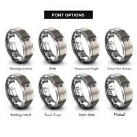 font options for inside engraving on gray fang talisman rings