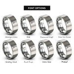 font options for inside engraving on grey farmers carry kettlebells rings