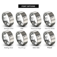 font options for inside engraving on grey farmers carry kettlebells rings