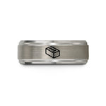 best present for dads – gray tungsten brick wedding band