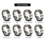 font options for inside engraving on gray fenrir bound rings
