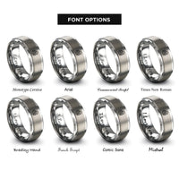 font options for inside engraving on gray fenrir bound rings