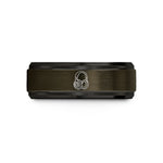 tungsten rings for men – gunmetal & black tungsten open back headphones wedding band