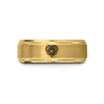 unique anniversary band ideas – gold tungsten eternity knot wedding band