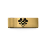 custom engraved rings men – gold tungsten eternity knot wedding band
