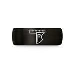 anniversary present ideas couples – black tungsten combination square wedding band