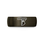 romantic presents for couples – gunmetal & black tungsten combination square wedding band