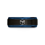 meaningful presents for two – black & blue tungsten container box wedding band