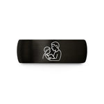 romantic presents for couples – black & rose gold tungsten reading child wedding band