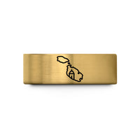 engraved rings for him – gold tungsten malta wedding band
