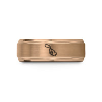 tungsten rings for men – rose gold tungsten malta wedding band