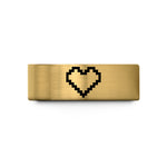 tungsten wedding bands men – gold tungsten pixel heart wedding band