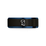 anniversary rings for couples – black & blue tungsten scarf wedding band