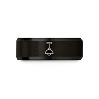 best presents for couples – black tungsten shop light wedding band