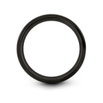 anniversary present for couples – alberta engraving on black & grey tungsten wedding band