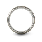 anniversary present for couples – alberta engraving on grey tungsten wedding band