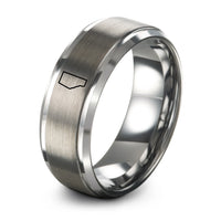 gray tungsten alberta ring