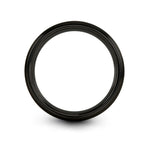 romantic anniversary present ideas – alberta engraving on gunmetal & black tungsten wedding band