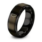 anniversary present for couples – gunmetal & black tungsten alberta ring