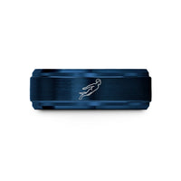 personalized gifts for him – blue tungsten freediver monofin wedding band