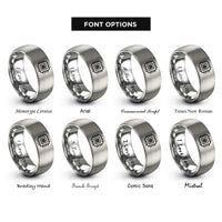 font options for inside engraving on gray fpga chip rings