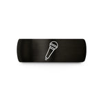 thoughtful presents for her – black tungsten dynamic handheld microphone wedding band