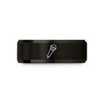 thoughtful presents for her – black tungsten dynamic handheld microphone wedding band