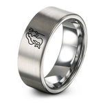 Friends Birthday Gifts for Women – silver tungsten mermaid trident ring