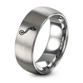 Turntable Tonearm – Tungsten Wedding Band, 8 mm, Grey Comfort-Fit Unisex