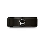 tungsten ring for him – black tungsten chef hat wedding band
