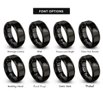 font options for inside engraving on black frying pan egg rings