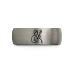 romantic presents for couples – grey tungsten double bassist wedding band