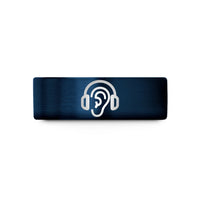 personalized boyfriend presents – blue tungsten ear protection icon wedding band