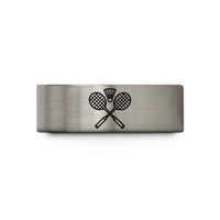 anniversary presents for her – blue & gray tungsten badminton racquets wedding band